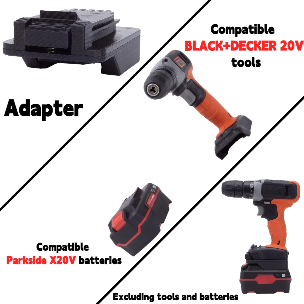 Black+Decker Tool Cordless - For Parkside X20V TEAM Li-ion Battery
