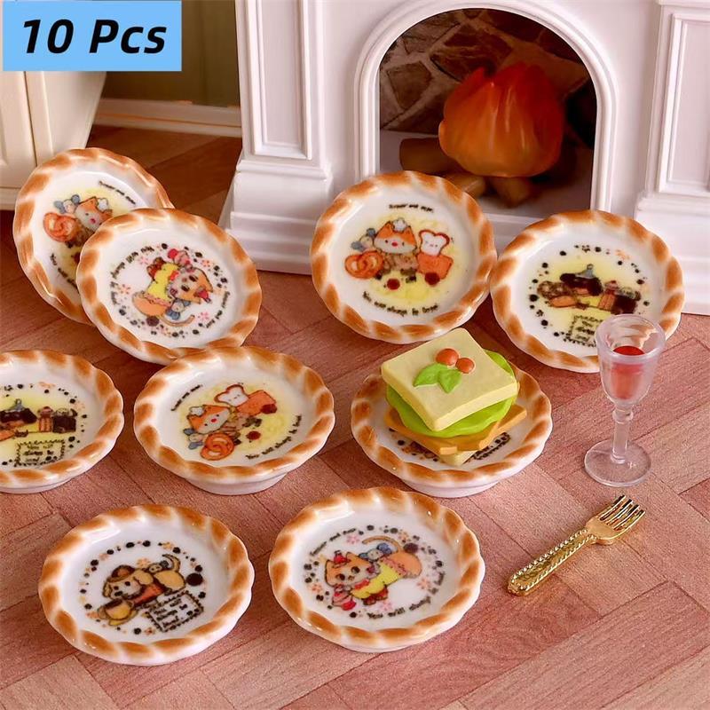 Home Improvement Diy - 10Pcs/set Dollhouse Miniature Puppy Dog Print