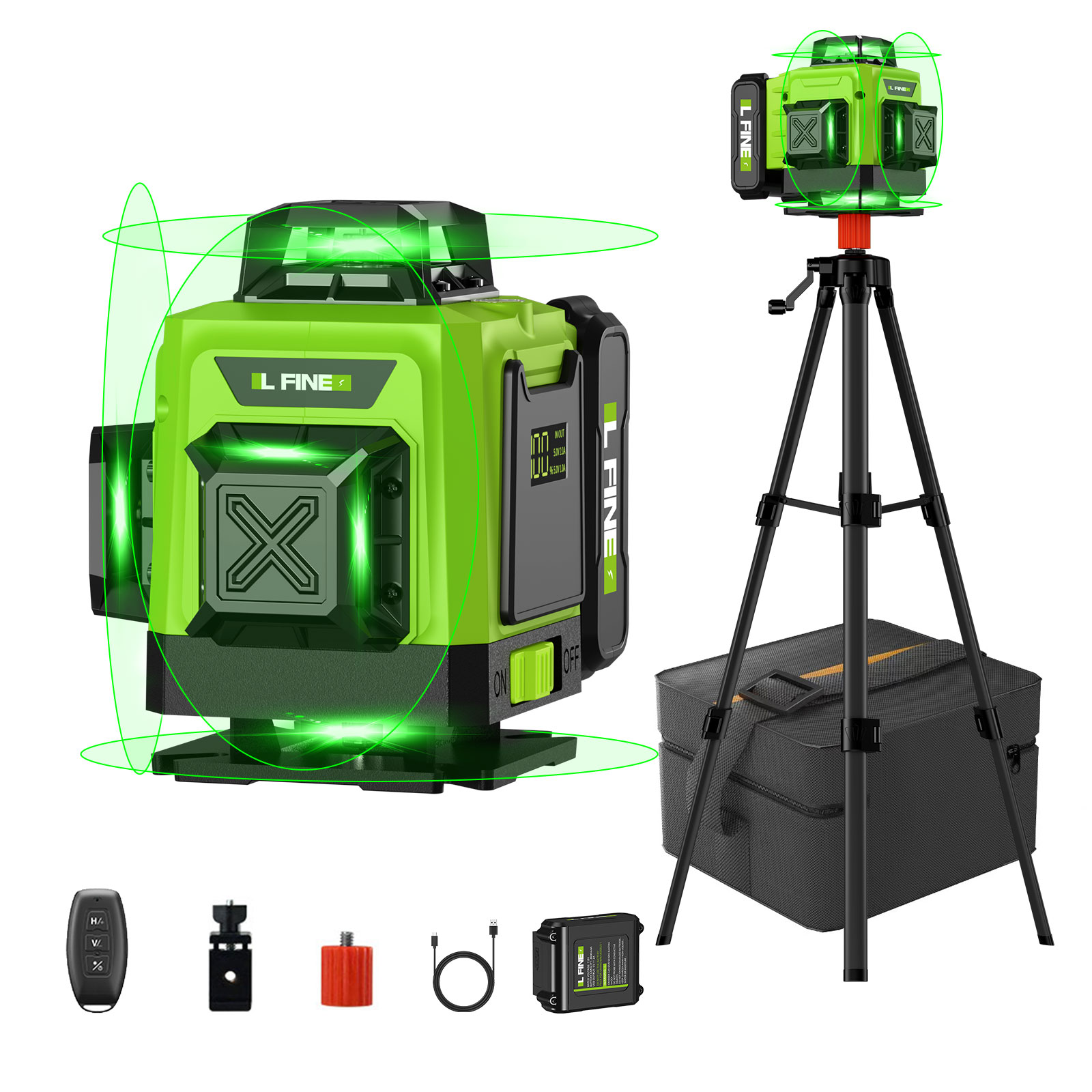 Home Improvement Items - Laser Level Self-Leveling Horizontal Vertical Cross