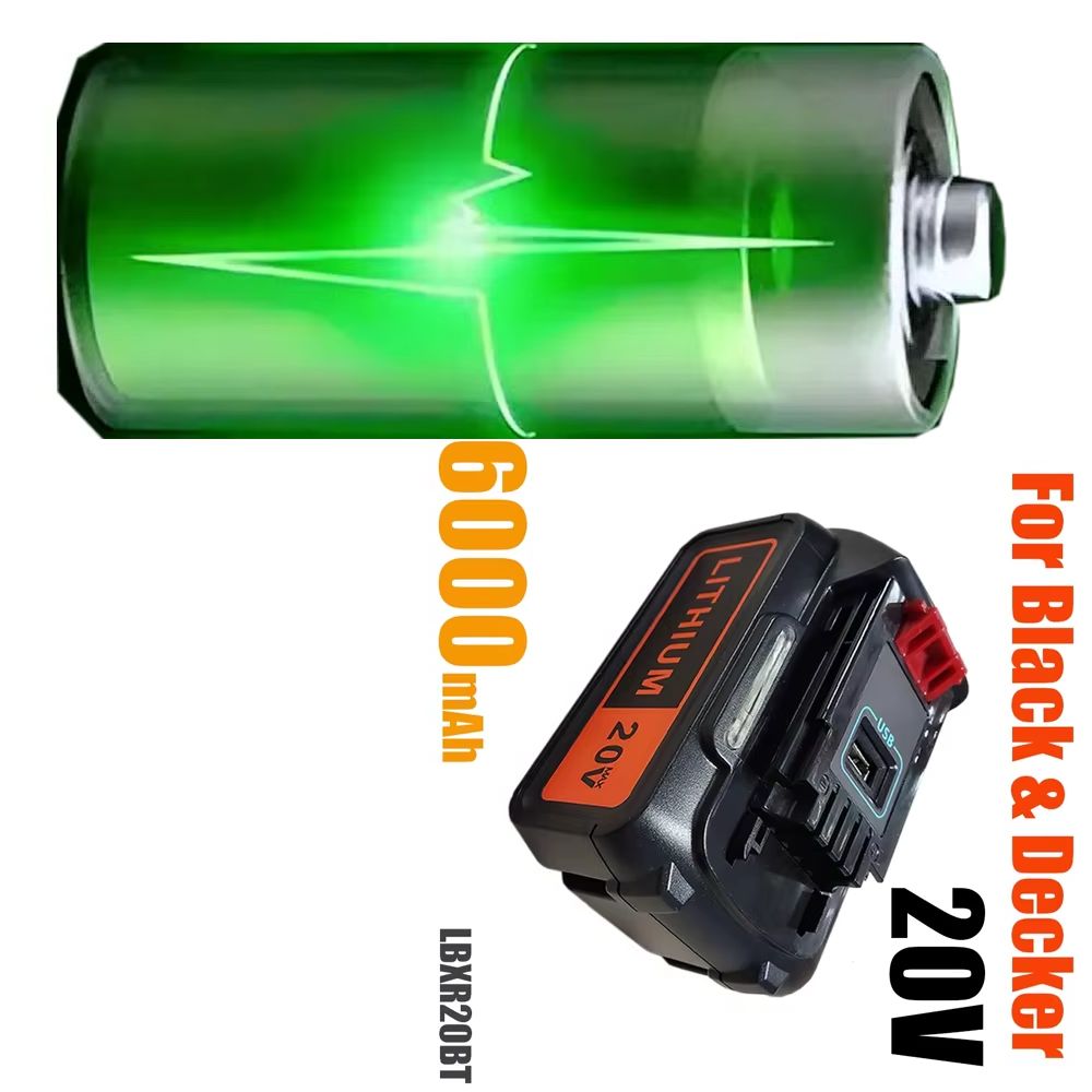 Black+Decker Tool Cordless - 6Ah/10Ah 18V 8.0Ah BL2018 Black &