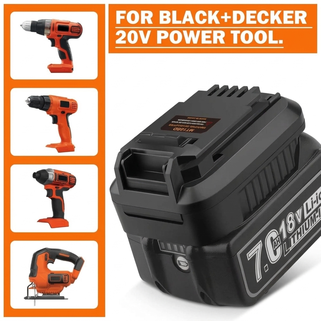 Black+Decker Tool Cordless - Converter for Makita to for Black&Decker