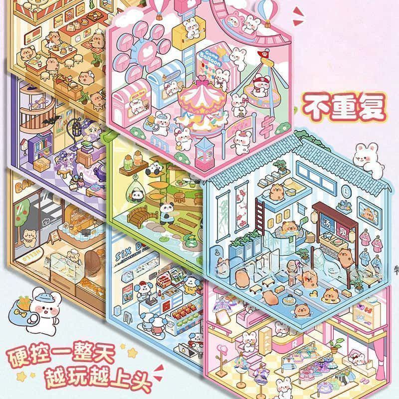 Miniature 3D Scene Stickers DI - đánh giá và giá Home Improvement Diy