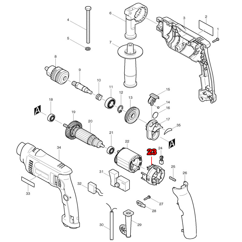 Brush Holder Replace For Makit - đánh giá và giá Makita Drill Hp1640