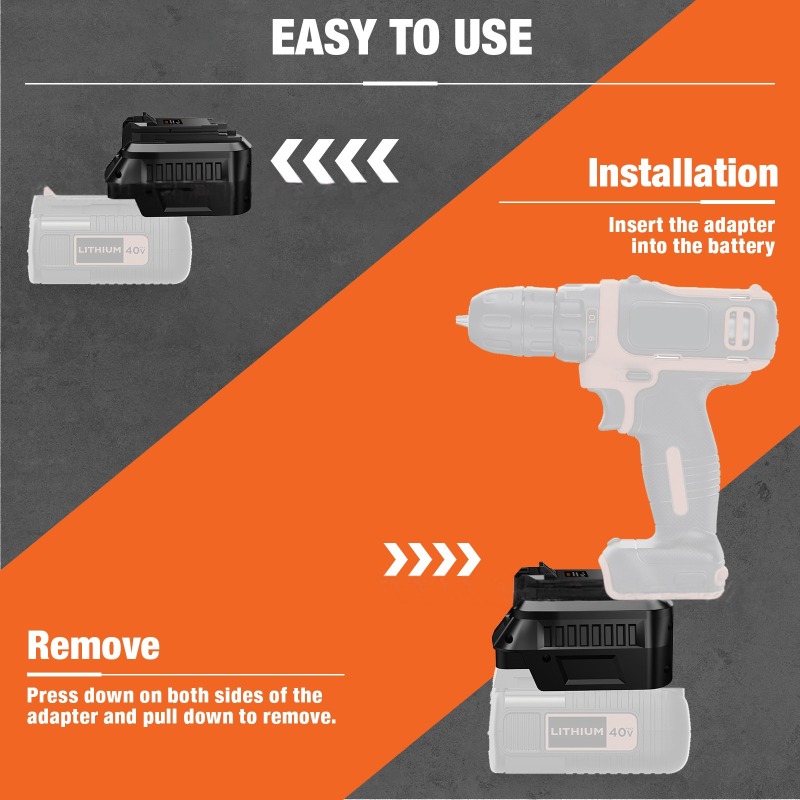 HAKSINKY Tool Battery Adapter  - đánh giá và giá Black+Decker Tool Cordless