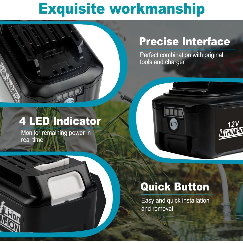 10.8V 12V 6A Rechargeable Repl - đánh giá và giá Makita Drill Hp1640