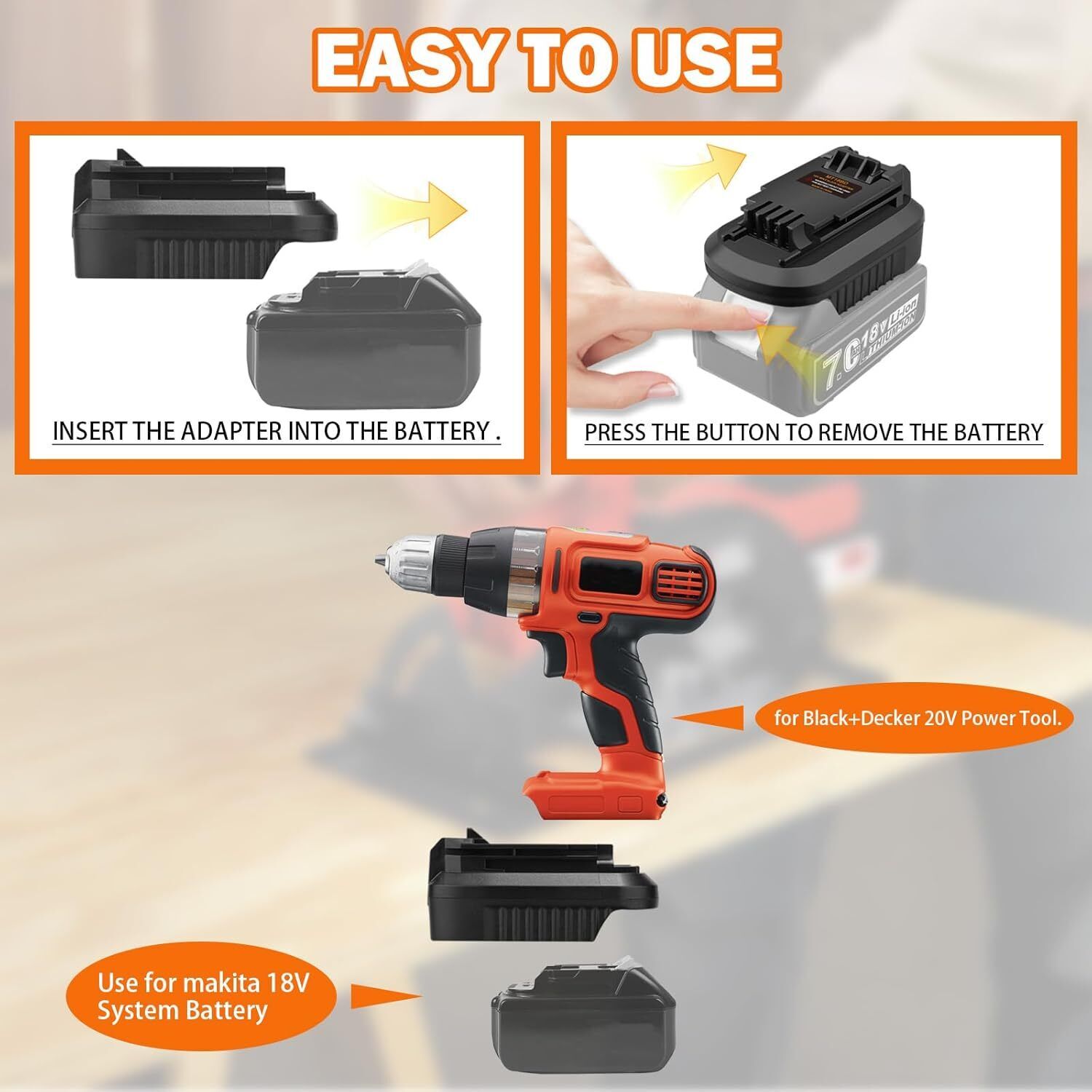 Converter for Makita to for Bl - đánh giá và giá Black+Decker Tool Cordless
